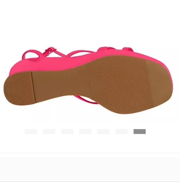 NWT Madden Girl Women's MYA Wedge Sandal NEON PINK SIZE 10 - Picture 4 of 8